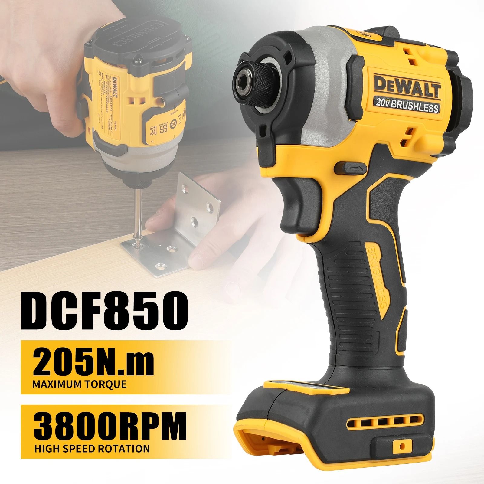 Brushless Power Duo – 20V Max Impact Driver & Hammer Drill Combo Kit