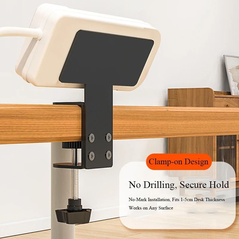 Under Desk Power Strip Holder and Cable Management Tray