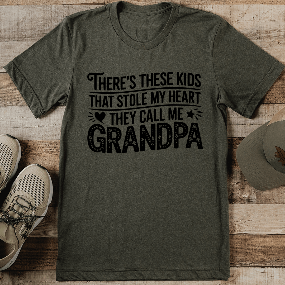 There's These Kids That's Sole My Heart The Call Me Grandpa Tee