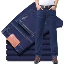 Summer Thin Elastic Waist Cotton Straight Casual Men's Pants