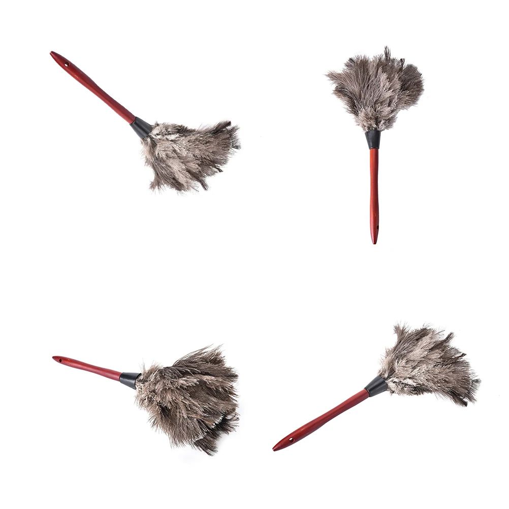 Ostrich Feather Duster with Wooden Handle 55cm