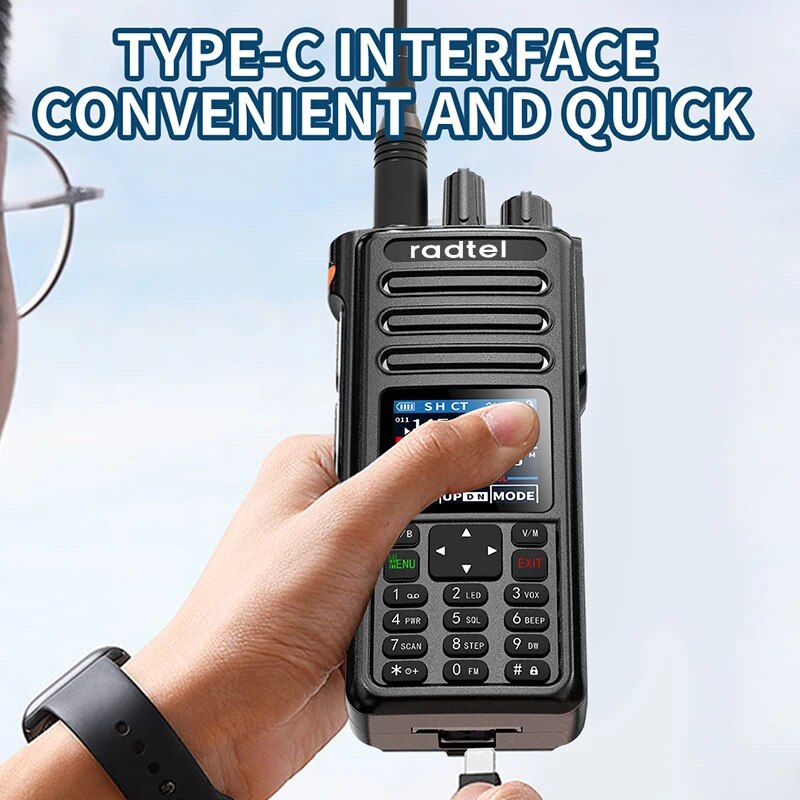 Waterproof Walkie Talkie with Ham Radio & NOAA Scanner