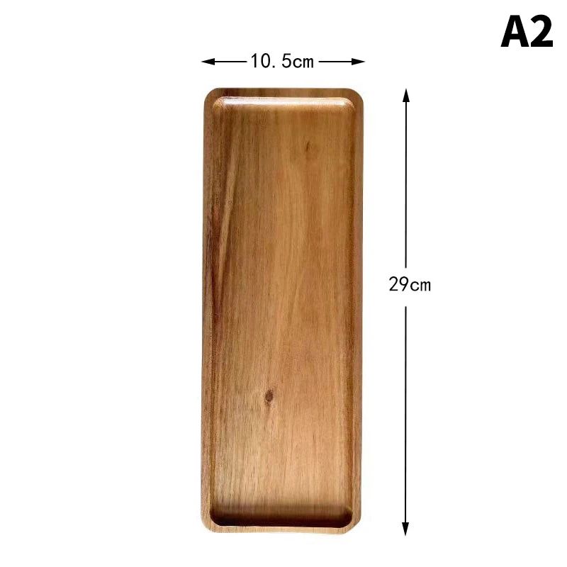 Elegant Solid Wood Japanese Dessert & Snack Serving Tray