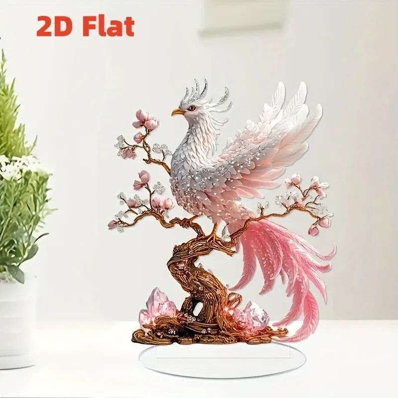 Crystal Phoenix Art Statue | 5