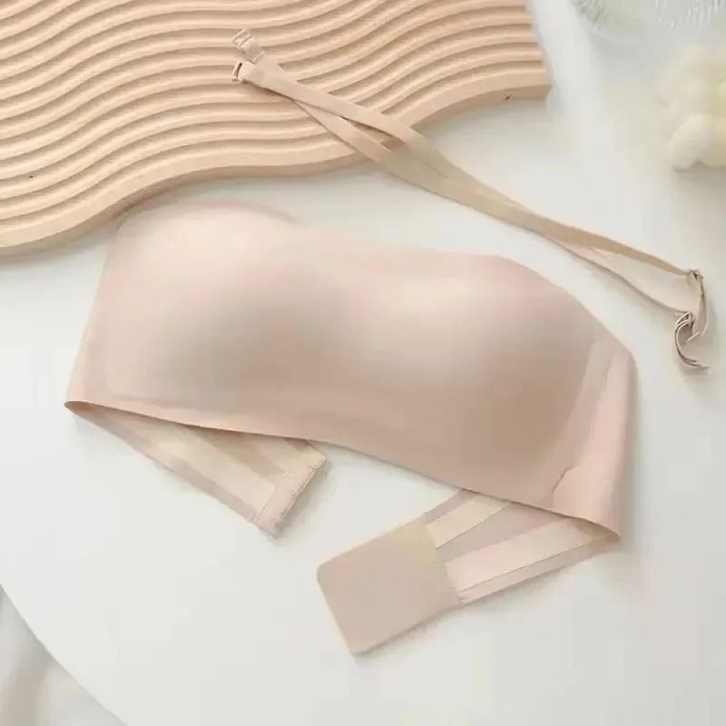 Seamless Tube Top Invisible Strapless Wireless Push Up Bralette