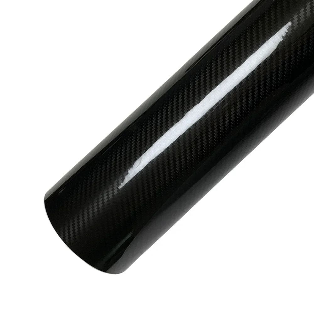 Premium Gloss Carbon Fiber Vinyl Wrap – Waterproof 3D/6D Car Styling Film