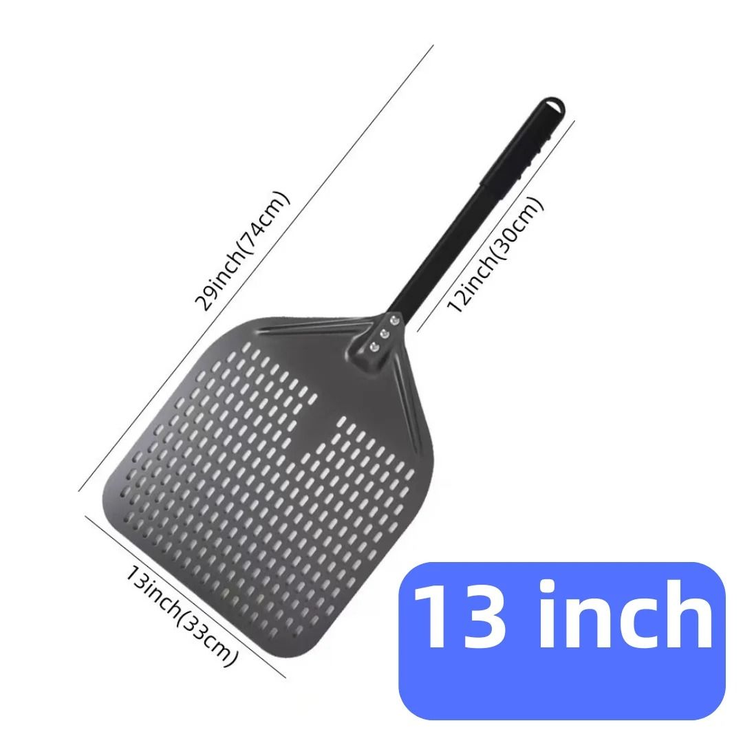 Aluminum Pizza Peel Bread Paddle with Wooden Handle