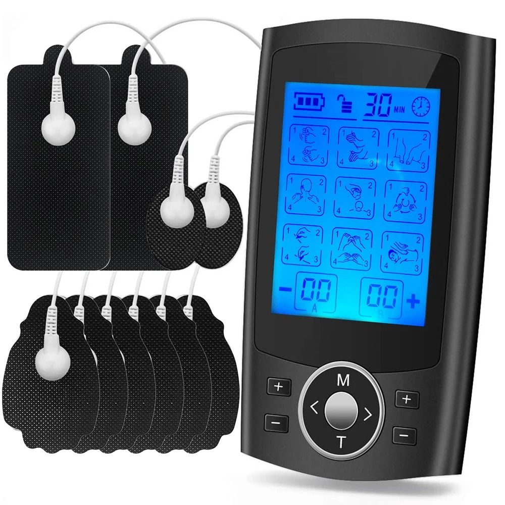 INSMART TENS Muscle Stimulator Rechargeable EMS with 36 Modes Dual Channel Electrodes