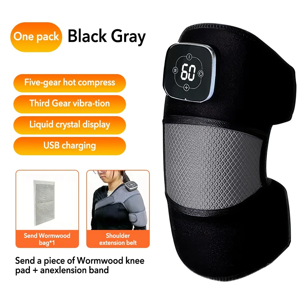 Universal Vibration Knee Warmer, Heated Knee Brace, Shoulder Massage Warmer, Adjustable Joint Pain Relief Device