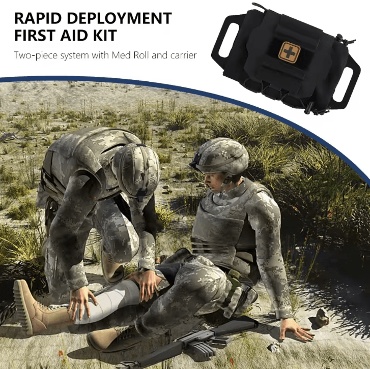 Outdoor EDC Tactical First Aid Kit – MOLLE IFAK Medical Pouch for Hunting, Survival & Rapid Response