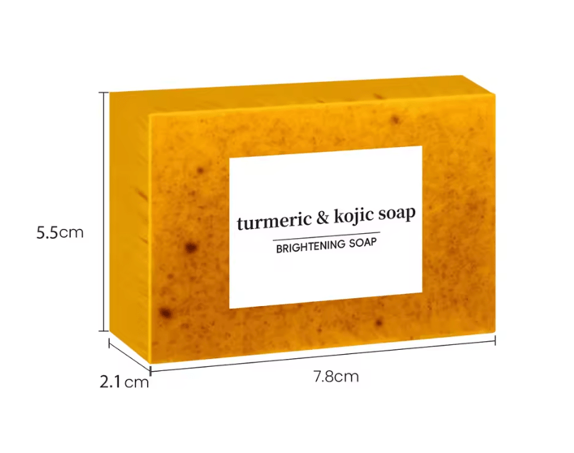 Turmeric Kojic Acid Soap Bar Brightening Lemon Handmade