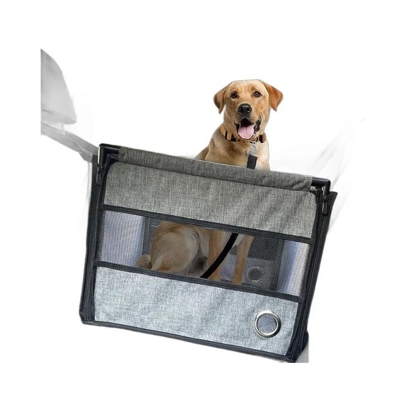 Portable Dog Car Seat Carrier Waterproof Pet Travel Seat with Safety Mesh Protector