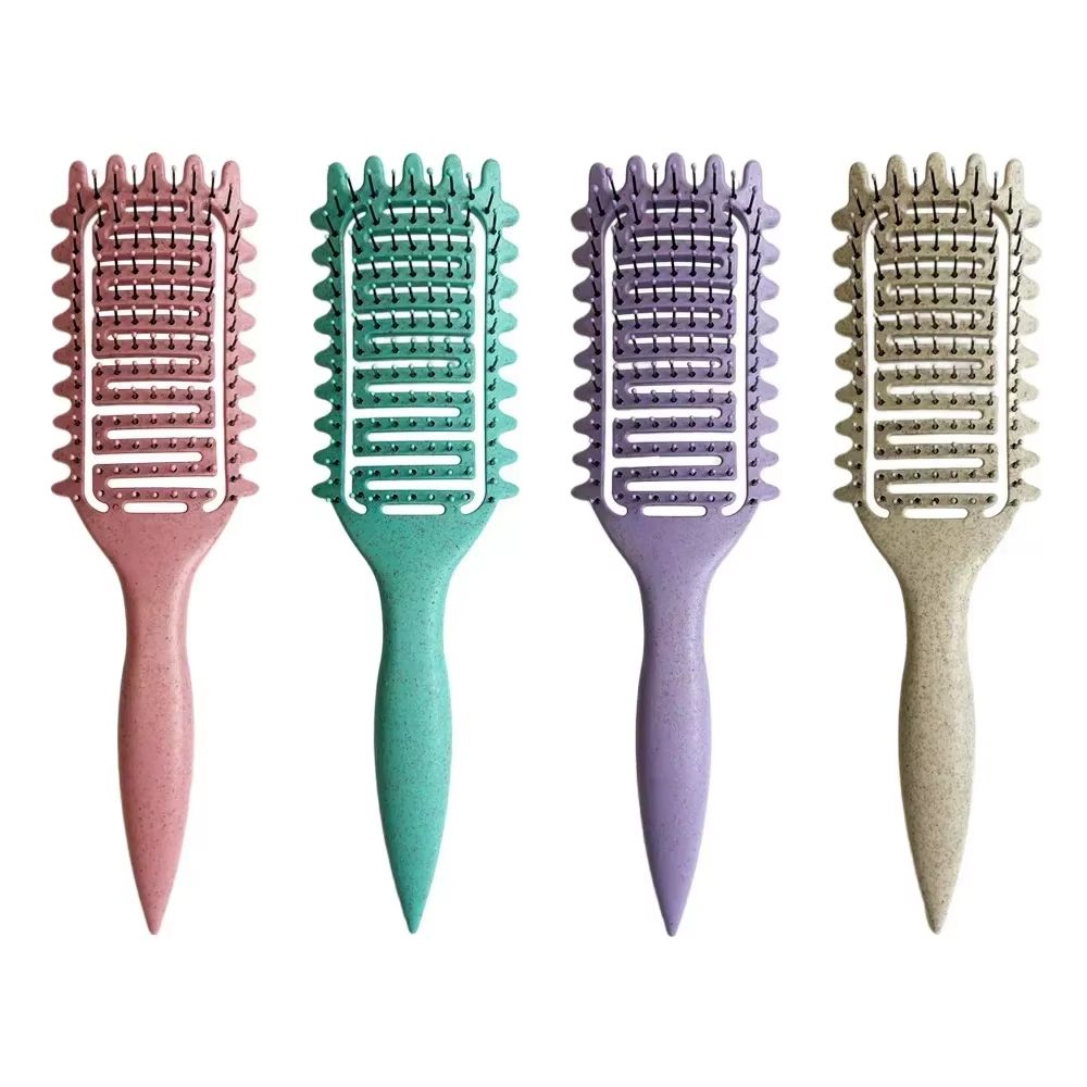 Curl Define Boar Bristle Detangling Styling Brush for Curly Hair
