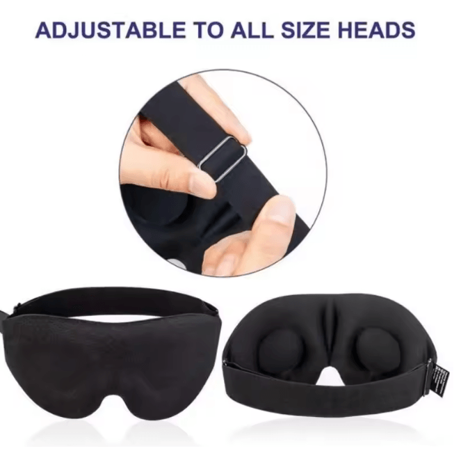 NightEase 3D Adjustable Light Blocking Sleep Mask