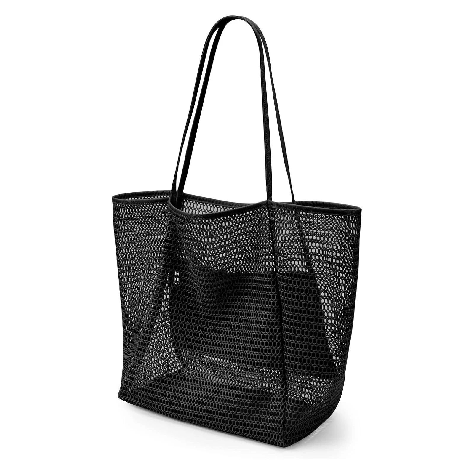 Large Mesh Beach Tote Shoulder Bag