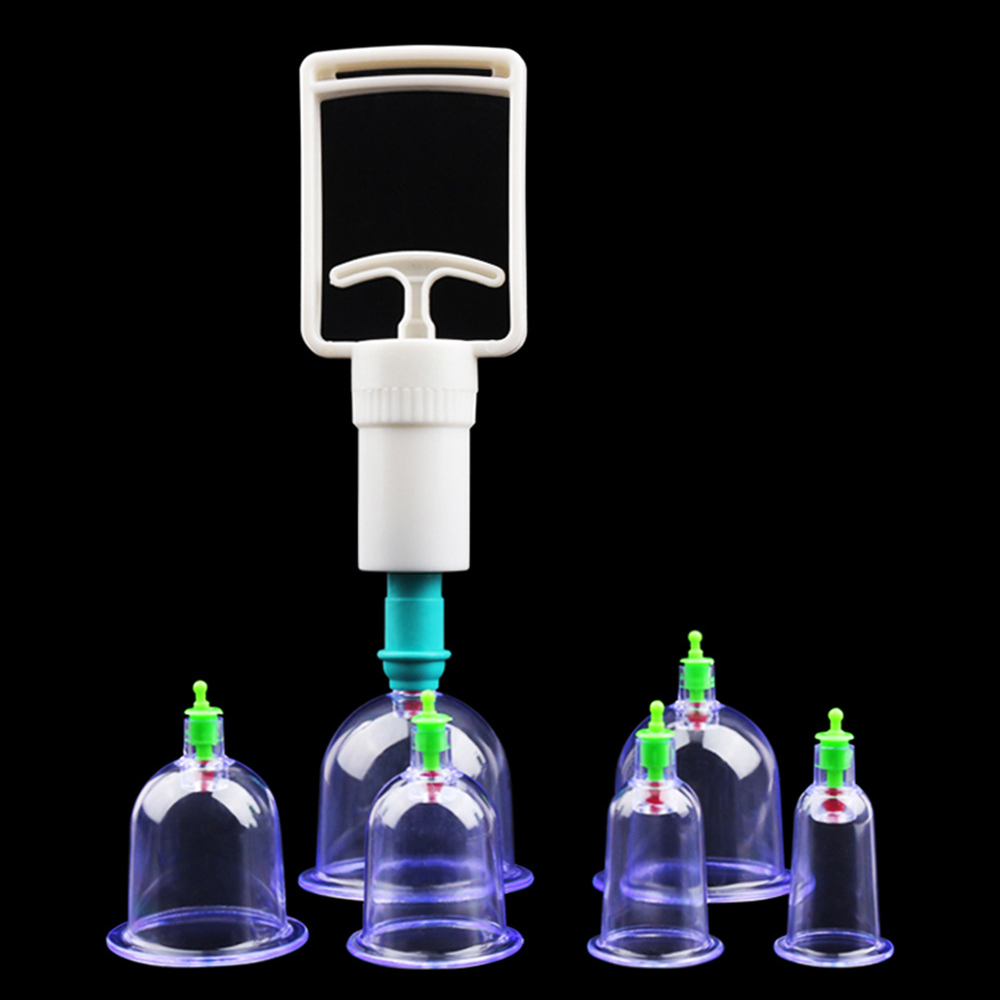 Vacuum Cupping Set with Pumping Gun Anti-Cellulite, Detox, and Massage Therapy