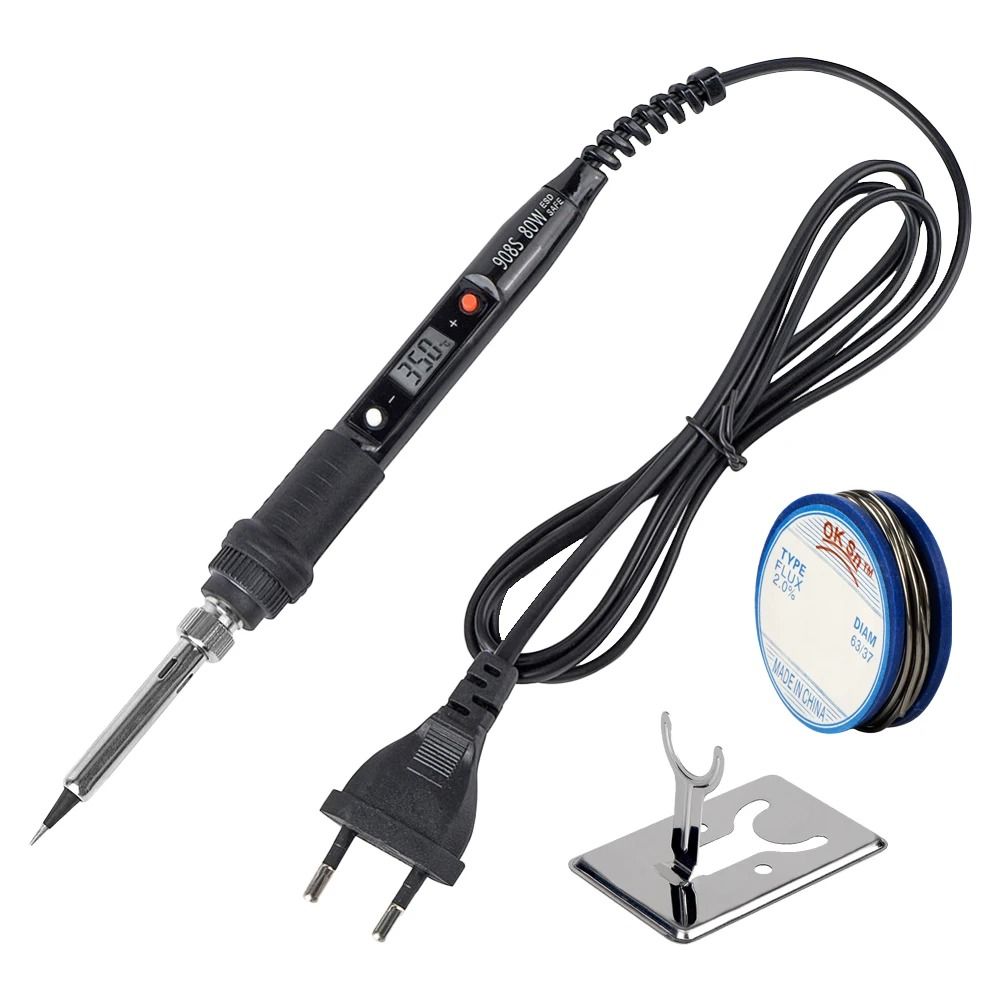 Digital Adjustable Temperature Soldering Iron with LCD Display