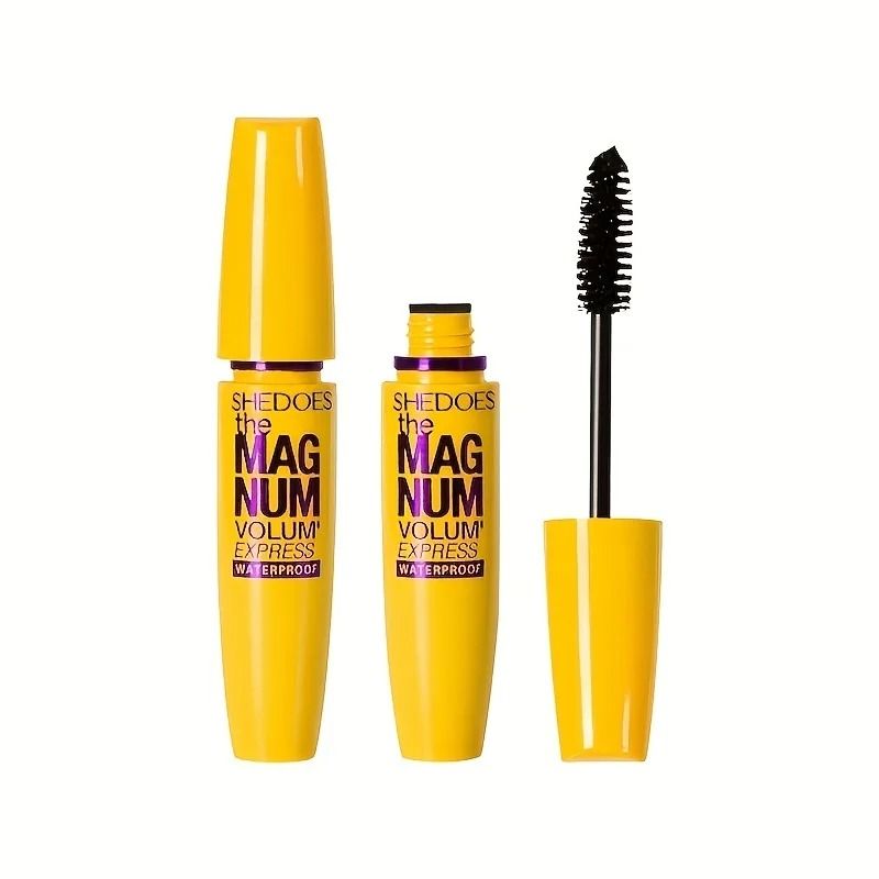 4D Black Waterproof Mascara Lengthening Thickening and Curling Liquid Fiber Lash Makeup