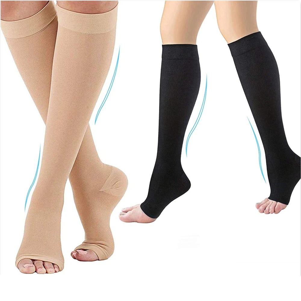 Toeless Compression Socks Medical Support for Varicose Veins