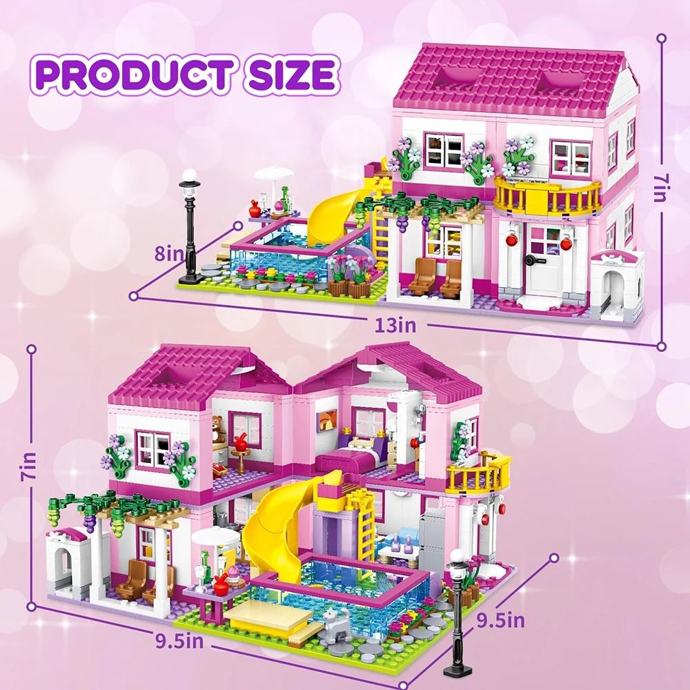 Friends Summer Holiday Villa – City Street View Castle Model – High-Yield Creative Interaction Hub