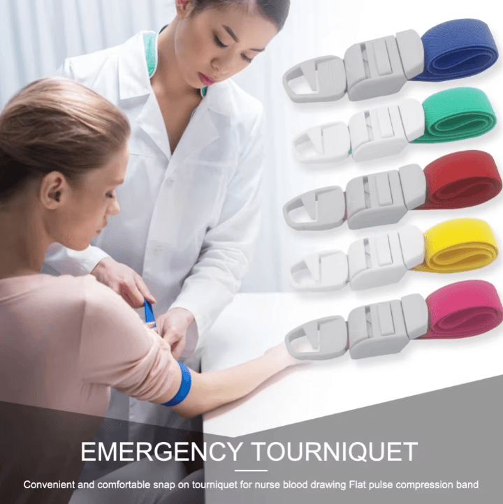 Quick Release Medical Tourniquet Band Emergency First Aid Hemorrhage Control Strap for Camping Hiking Survival