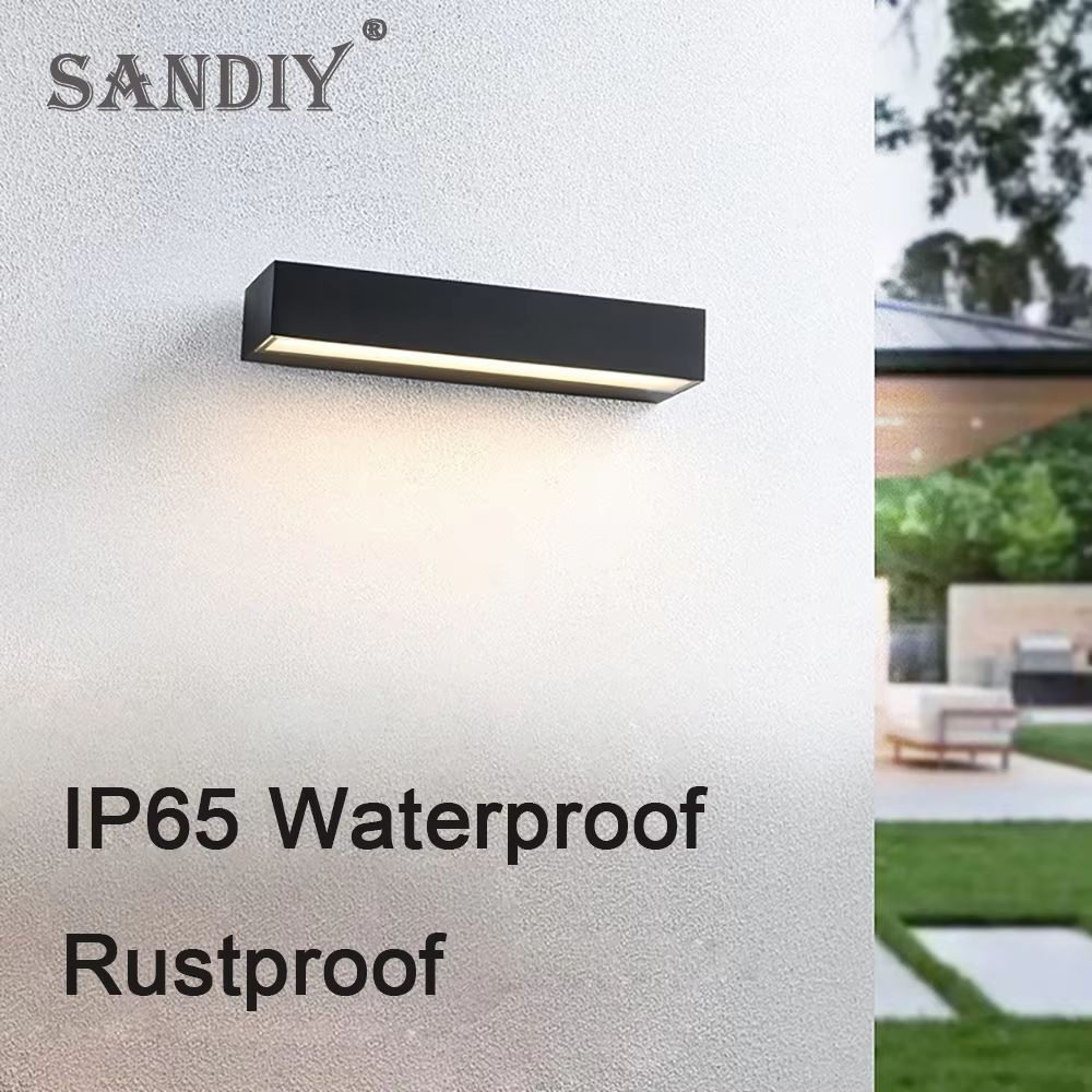 SANDIY Outdoor Wall Light External Sconce Lamps – Waterproof House Decor Lighting Fixture for Balcony, Porch, Yard, Gard