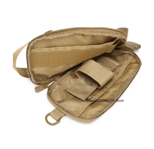 Tactical Shoulder Sling Chest Bag with IWB Pistol Pouch