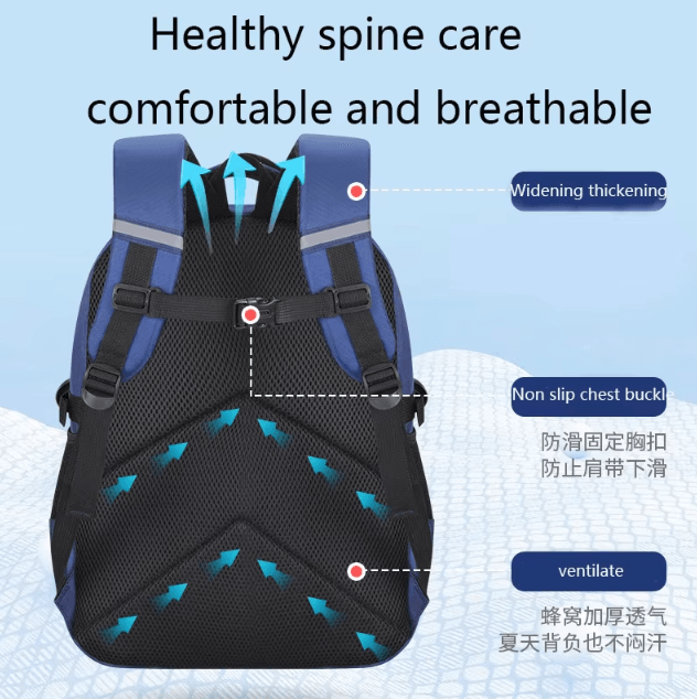 Astronaut Waterproof Kids School Backpack for Boys & Primary Students