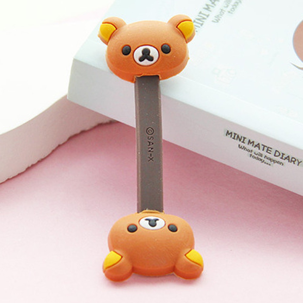 Phone Wire Cord Organizer Cartoon Chopper USB Cable Winder Protector Earphone Management Clip