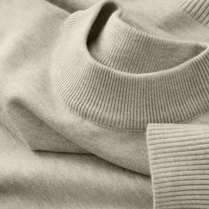 Mens Mock Neck Sweater Lightweight Knit Pullover for Casual Fall Comfort