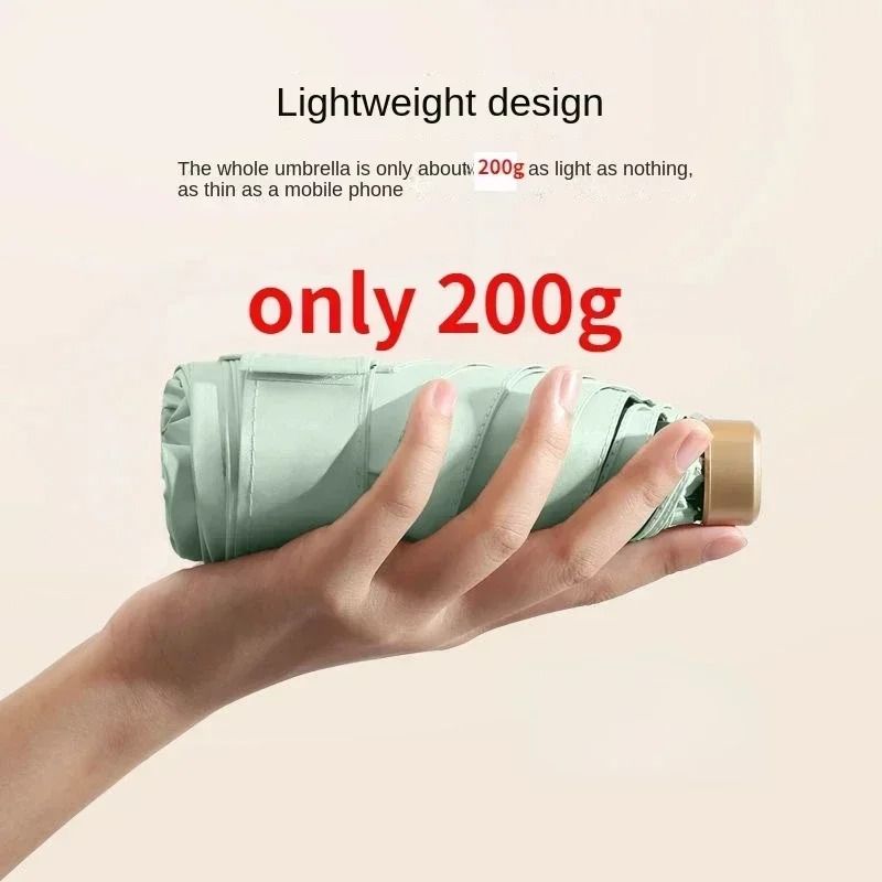 Mini Pocket Umbrella UV Protection Folding Sun and Rain Umbrella