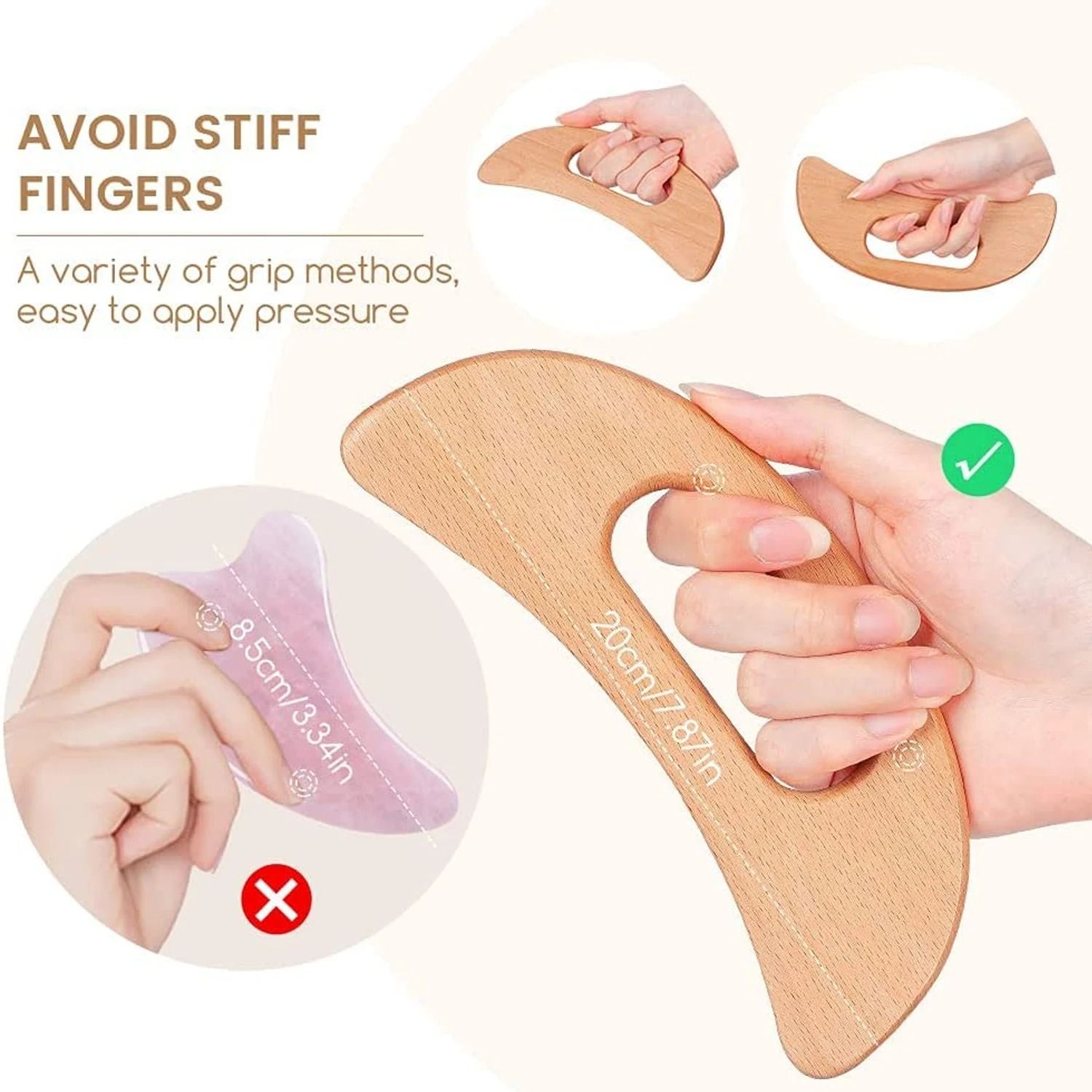 Wooden Body Gua Sha Massage Paddle