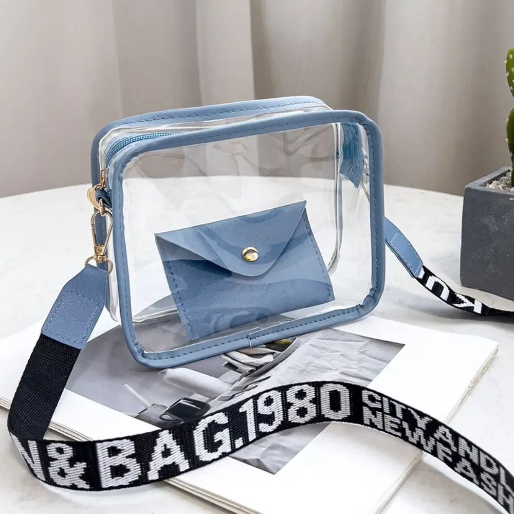 Women's Transparent Jelly Crossbody Bag Set
