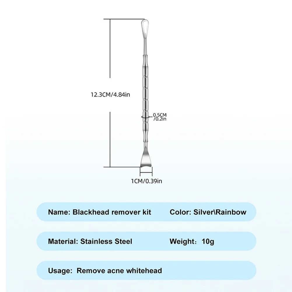 Double Ended Stainless Steel Blackhead and Acne Removal Needle for Facial Cleaning