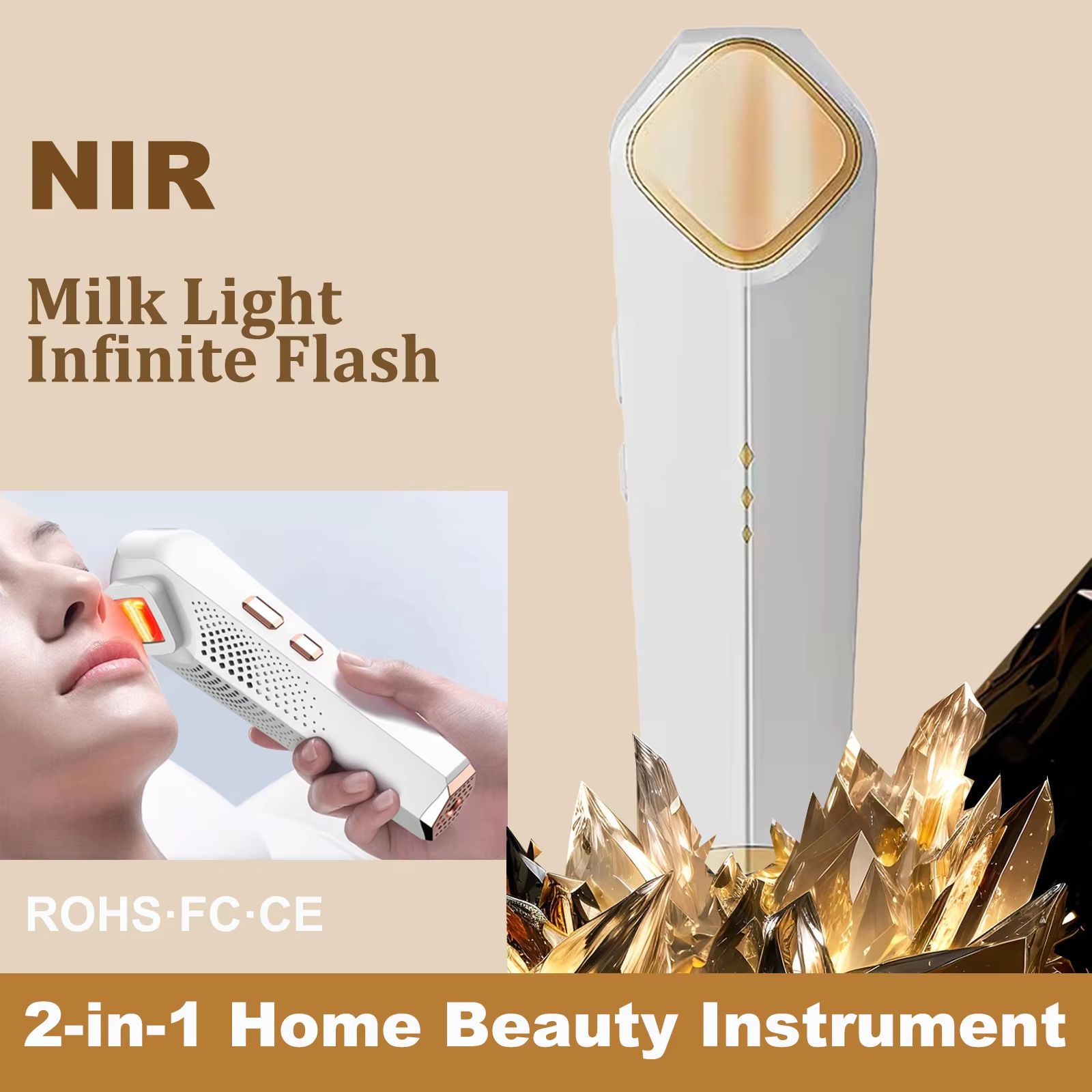 NIR Milk Light Pro Skin Rejuvenation & Whitening Facial Device