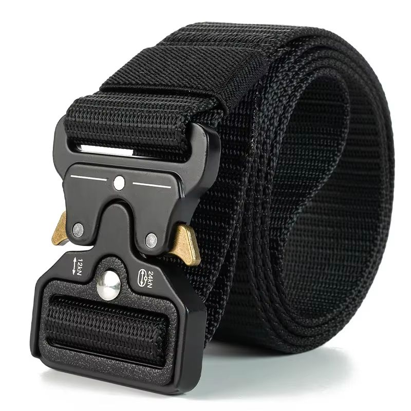 StealthGrip Quick-Release Tactical Belt – Soft Nylon Outdoor Sports Belt
