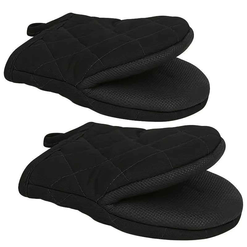 Multilayer Silicone Oven Mitts Non Slip Heat Resistant Kitchen Gloves for Cooking and Baking