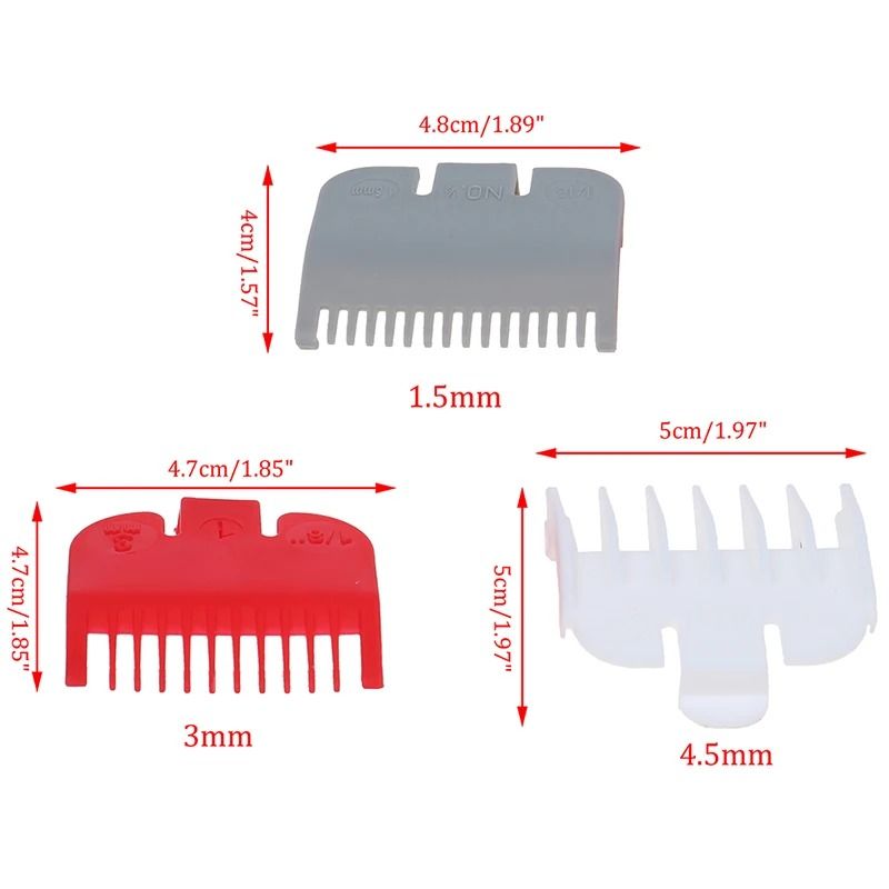 Compact Hair Clipper Guide Comb Trio