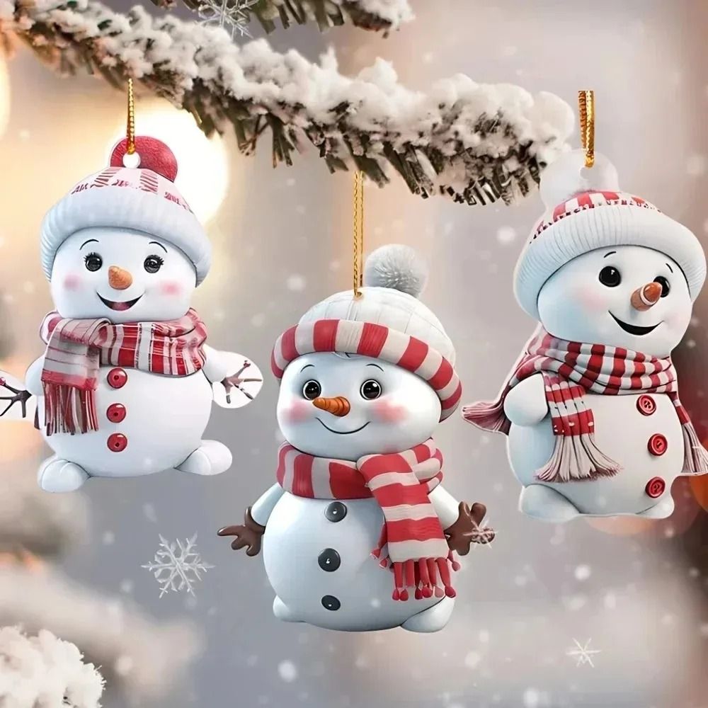 Cute Snowman Christmas Tree Hanging Ornament Decoration