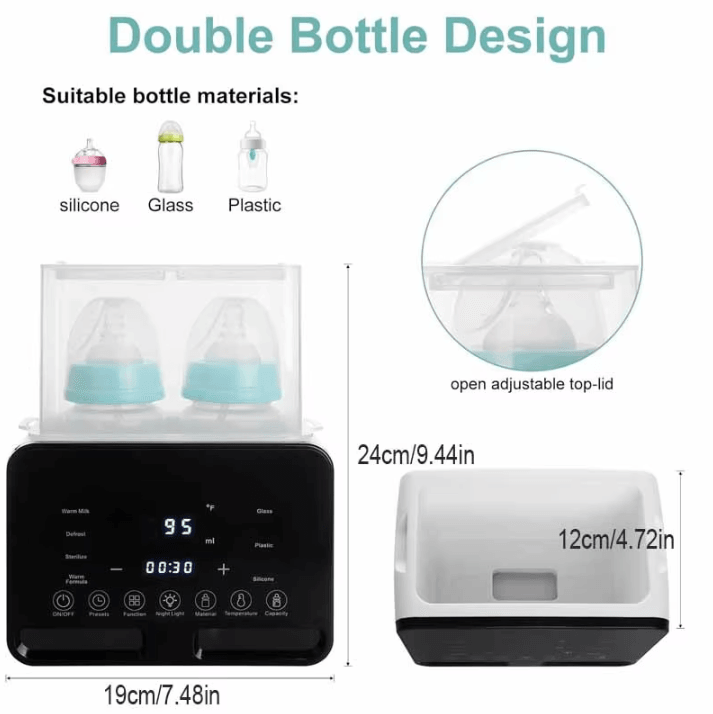 Smart Baby Bottle Warmer & Sterilizer with Precise Temperature Control