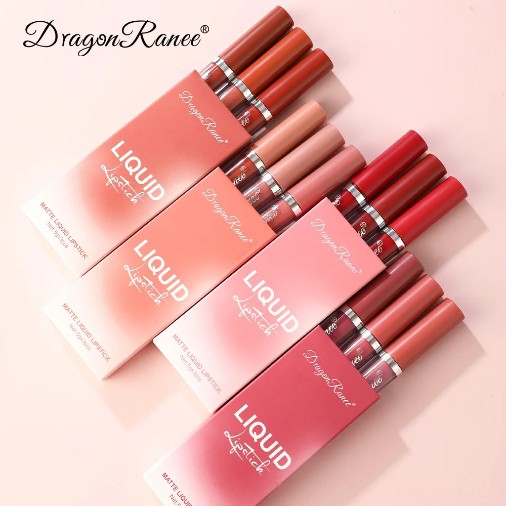 Liquid Lipsticks Set Long Lasting, Matte Lipsticks, Waterproof, Make Up For Women, Korean Beauty Cosmetics Kit
