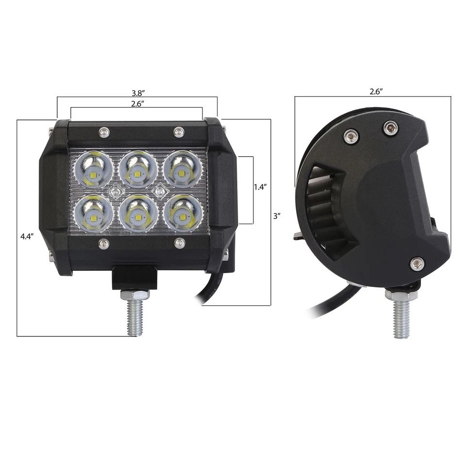 LED Spot Light, Off-Road LED Fog Light, Reverse Cube Pods, Waterproof, Lumens, High-Performance