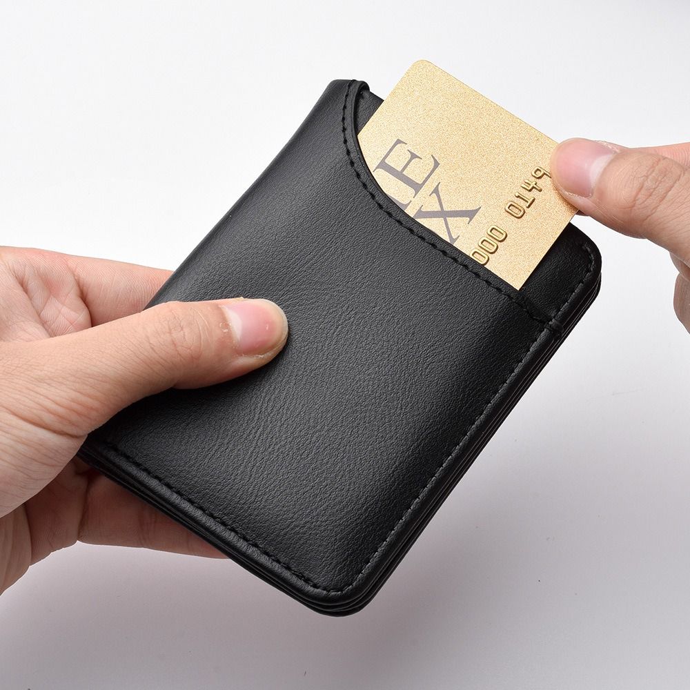 Multiple Pockets Men's Soft PU Leather Wallet, Vintage Thin Card Holder