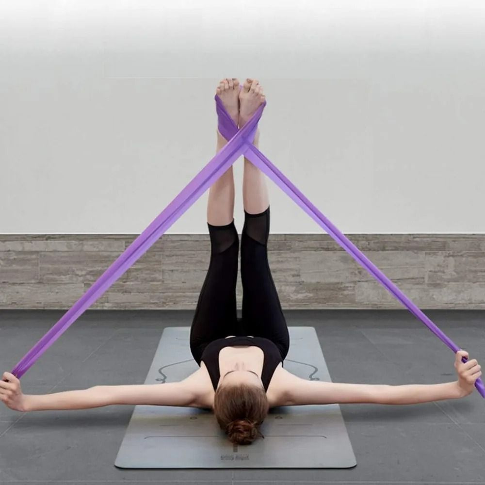 TPE Resistance Bands Set 3 Levels Elastic Band Fitness Workout Recovery Yoga Pilates Strength Training