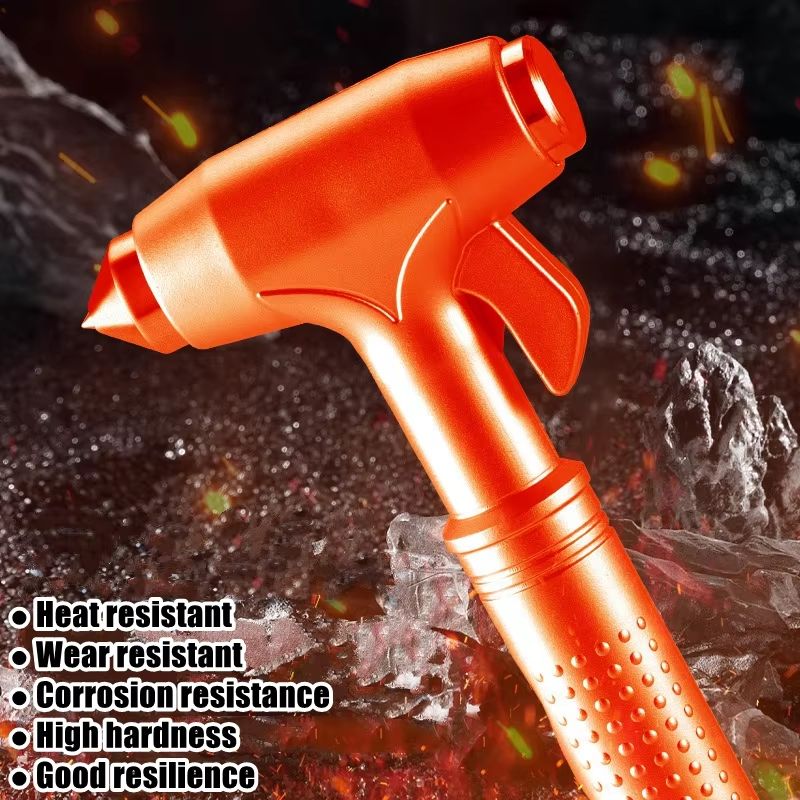 JUSTINLAU 2-in-1 Car Safety Hammer & Seatbelt Cutter – Emergency Escape Tool with Window Breaker