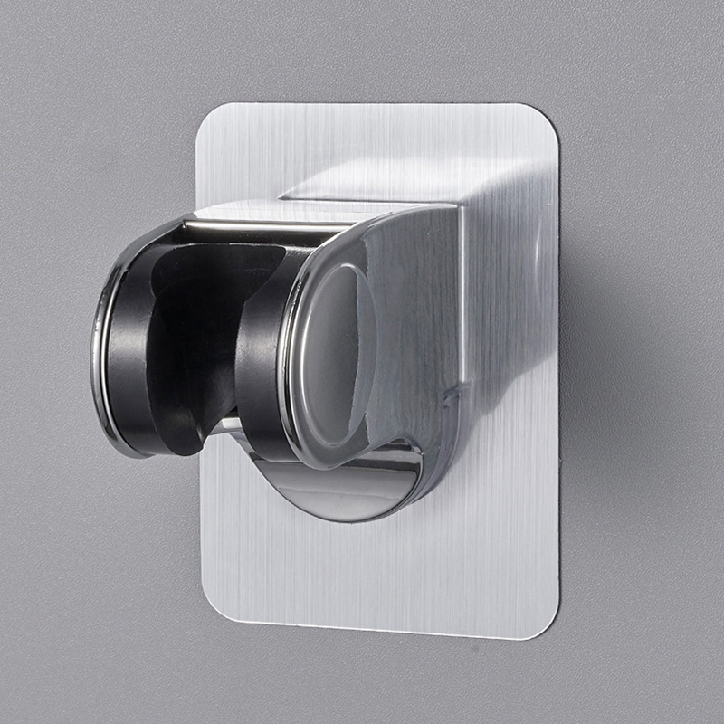 Adjustable Shower Head Holder No Drill Self Adhesive Wall Mounted Bracket