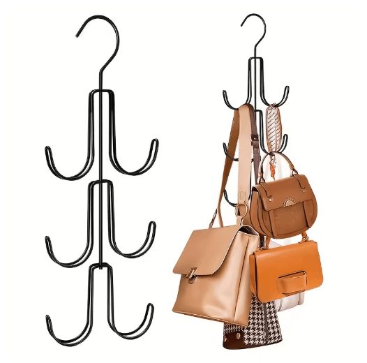 Stainless Steel Multi Layer Hanger Heavy Duty Organizer for Bags and Scarves