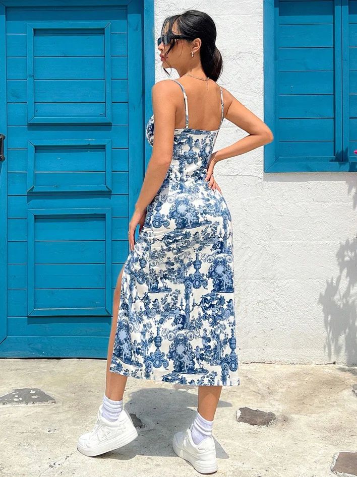 Fall Romance Strapless Leopard Print Maxi Dress with High Slit and Wrap Silhouette