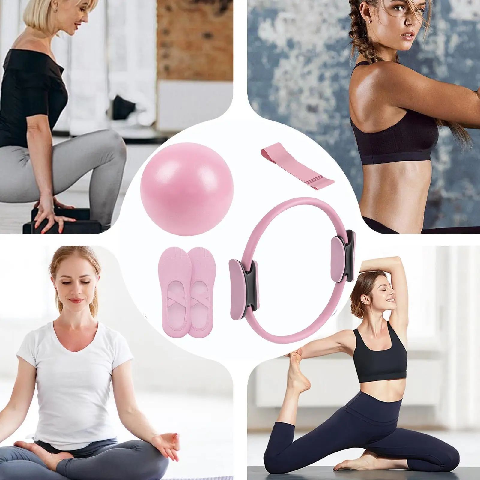 Pilates Ball and Ring Set