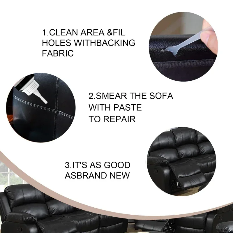 Shoe Cleaner and Liquid Leather Finish Renovation Cream, Car Care Kit, Household Repair Kit